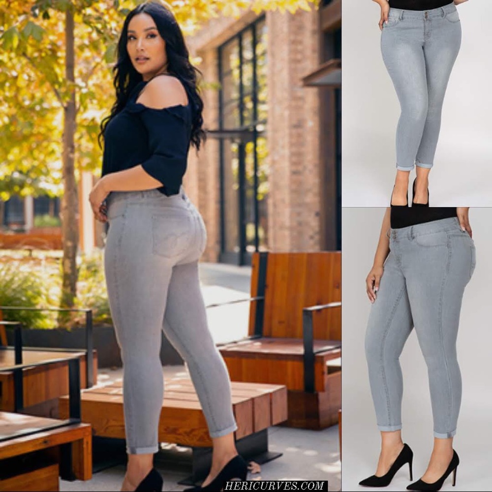 Alyssa Roll Cuff Skinny Jeans